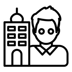 Civil Engineer Icon Style