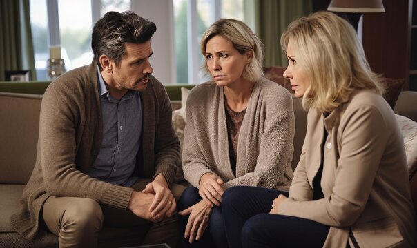 Photo Of A Group Of People Sitting On A Couch