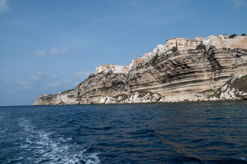 sightseeing Bonifacio, in Corsica one of the most beautiful cities in Europe