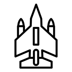 Jet Plane Icon Style
