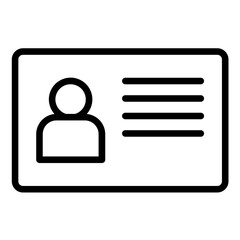 Id Card Icon Style