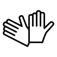 Gloves Icon Style