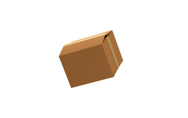 PSD psd cardboard delivery box mockup