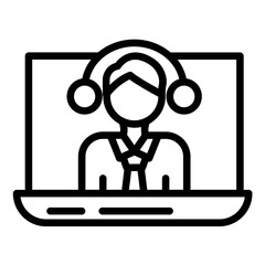 Online Counselling Icon Style