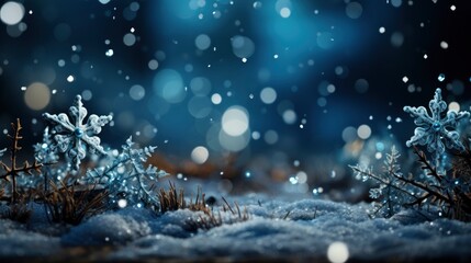 Fototapeta na wymiar Merry Christmas Beautiful Snowflakes Greeting Design, Merry Christmas Background , Hd Background