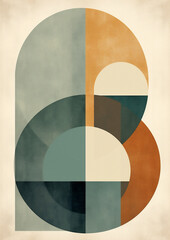 Shape abstract circle wallpaper modern simple art print graphic design pattern background geometric