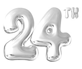 24 th anniversary - silver number anniversary