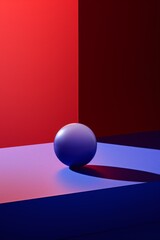 Artistic Photography of a Red Ball on Pillar