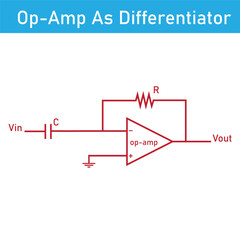 op-amp as  a differentiator