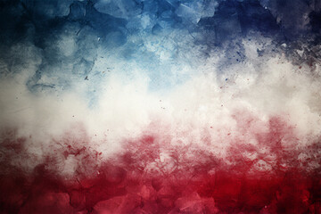 4th of July or Memorial Day background, July 4th red white and blue colors with soft faded...