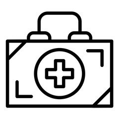 Fototapeta premium first Aid Kit Icon Style