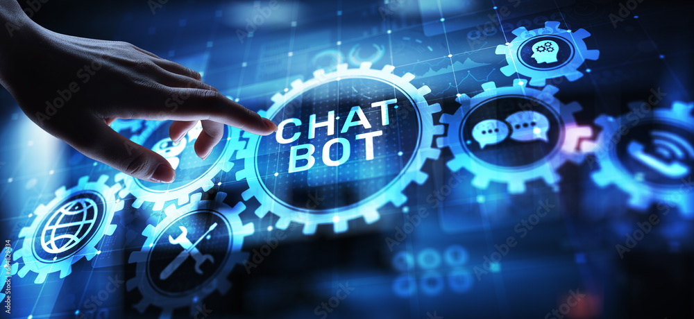 Poster chatbot computer program designed for conversation with human users over the internet. support and c