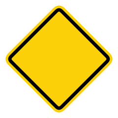 Hazard blank sign set, Warning sign vector illustration. 
 