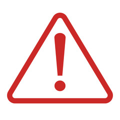 Hazard warning attention sign with exclamation mark symbol, caution icon. vector illustration. 
 