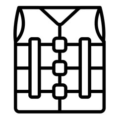 Life Jacket Icon Style
