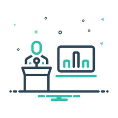 Mix icon for presentation