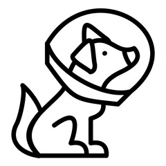 Dog Cone Icon Style