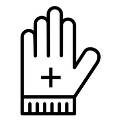Protective Gloves Icon Style