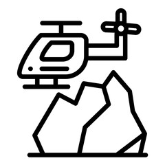 Mountain Rescue Icon Style