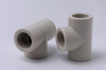 Polypropylene couplings for welding pipes on white
