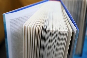 close-up of the pages of a book