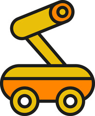 Space Exploration Robot Icon
