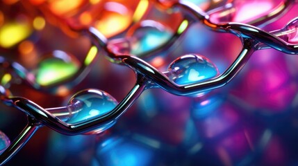 A close up of a bunch of glasses on a table. Generative AI.