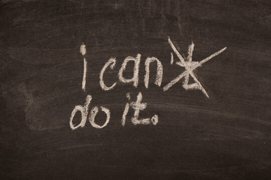 words I can written in chalk on a black board. Mativation.
