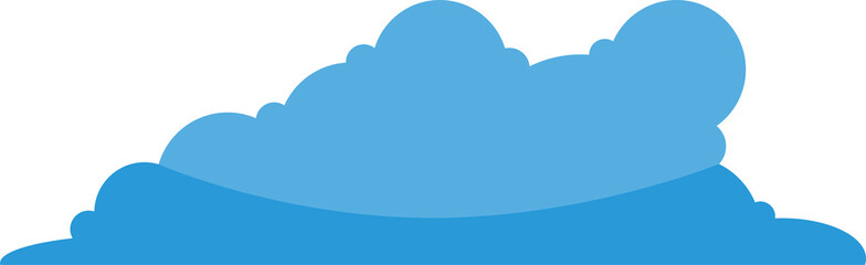 Blue Cloudscape Illustration
