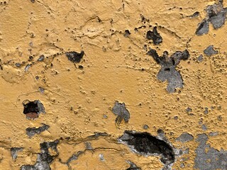 Yewllow old wall background
