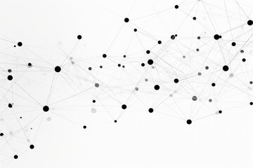 Network Image Vector Material, Black Lines on White Background