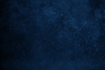 Abstract bokeh lights with blue background