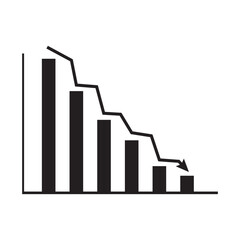 Data analytics descendant icon