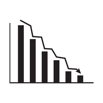 Data analytics descendant icon
