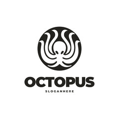 Octopus modern logo vector