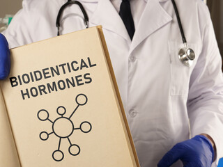 Bioidentical hormones are shown using the text in the book