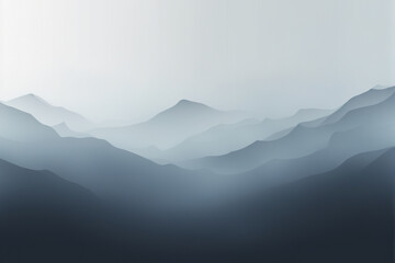 Obraz premium Gray gradient abstract background from light gray to dark gray, like a mountain.