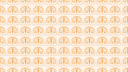 Abstract seamless pattern with floral. Brush drawn botanical organic shapes. For backgrounds, wallpapers, textiles, and fashion.