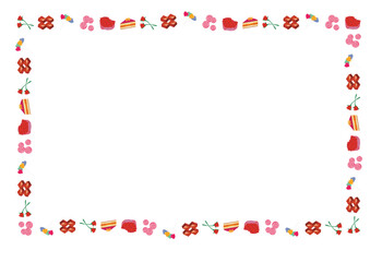 ramki jedzenie szlaczki