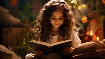 Cheerful Boy Learning and Having Fun with Education at School