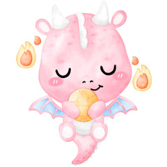 Pink Dragon, cute Dragon, Year of the dragon