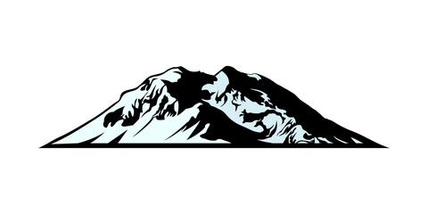 Denali Mountain Design Illustration vector eps format , suitable for your design needs, logo, illustration, animation, etc.