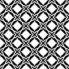 Fototapeta premium White background with black pattern. Seamless texture for fashion, textile design, on wall paper, wrapping paper, fabrics and home decor. Simple repeat pattern.