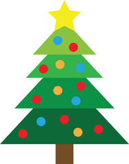 Christmas Tree Vector image or clip art.