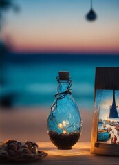 sunset on the beach