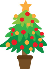 Christmas Tree Vector image or clip art.