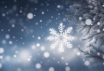Fototapeta na wymiar abstract Christmas background with snowflakes
