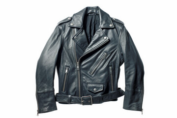 A black leather jacket, a timeless and classic accessory, adds a touch of rocker style to any fashion ensemble.