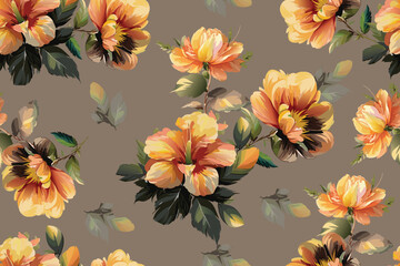 Vintage Floral seamless pattern vector illustration
