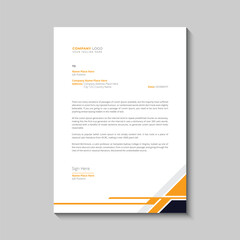 Modern and business letterhead design template